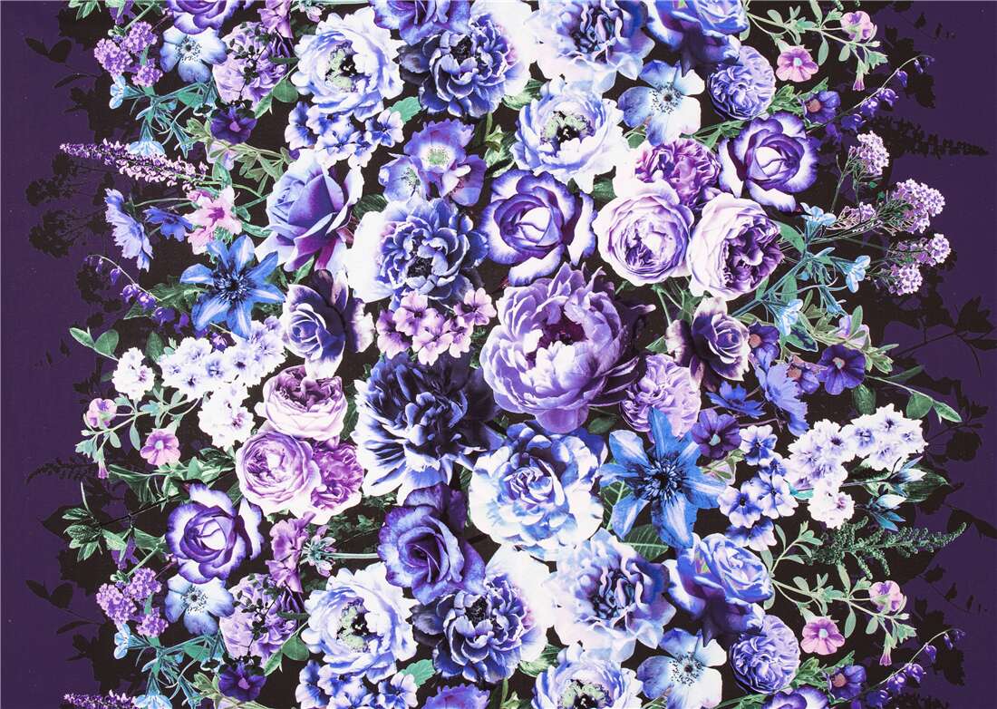 rich purple USA fabric springtime peony floral centrepiece Timeless ...