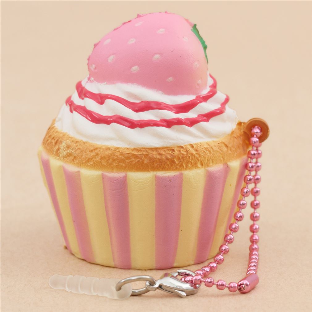 Squishy Perfumado Pastry Petiti Cupcake Base Rosa Y Amarilla De Puni