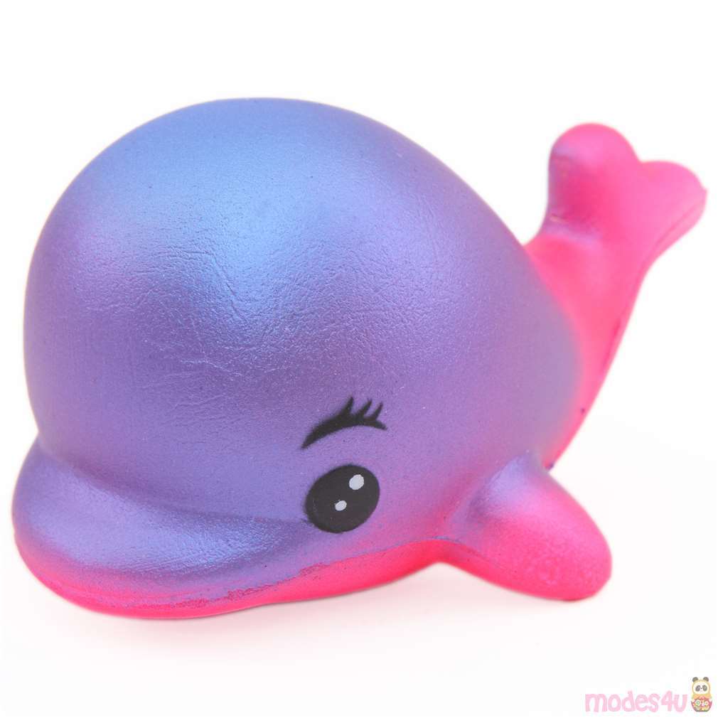 Squishy lilarosa MetallicDelfin mit Aroma modeS4u Kawaii Shop