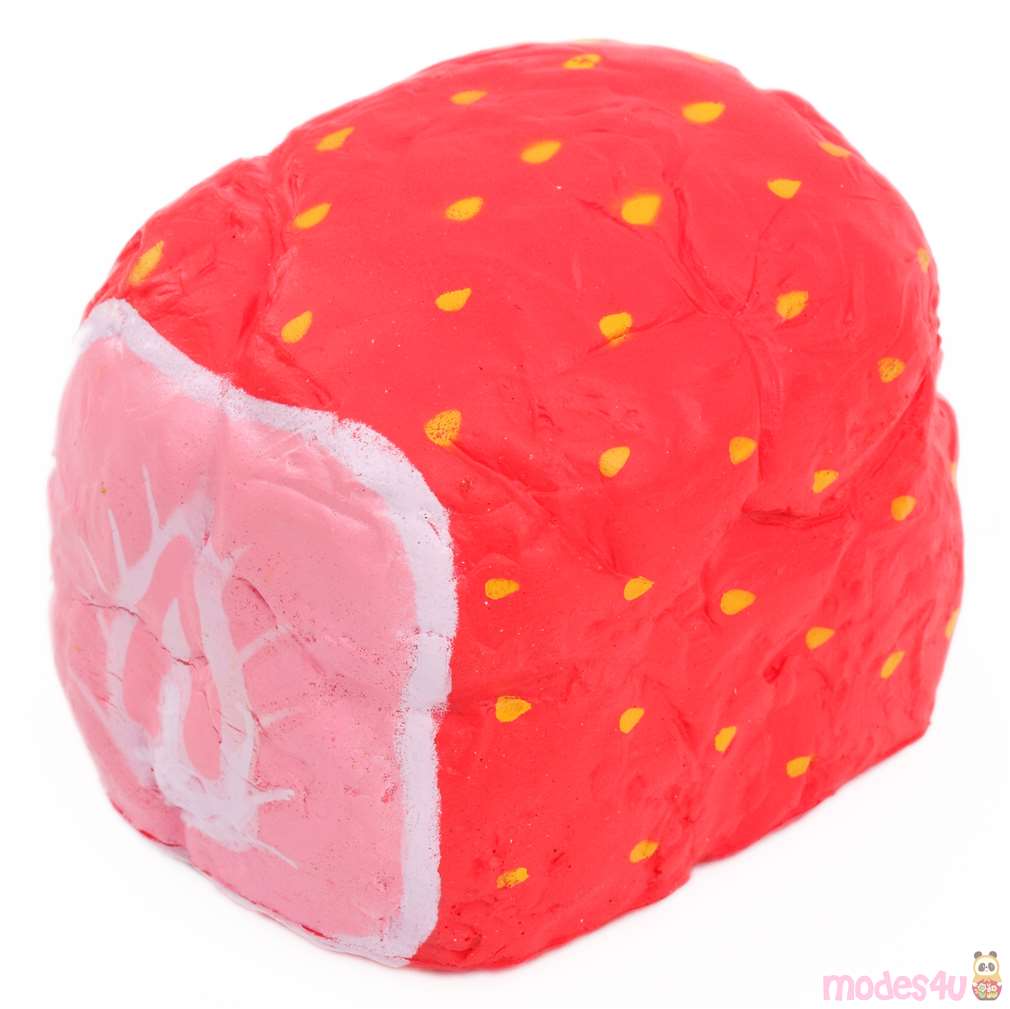 scented strawberry bread loaf by Joey Squishy modeS4u