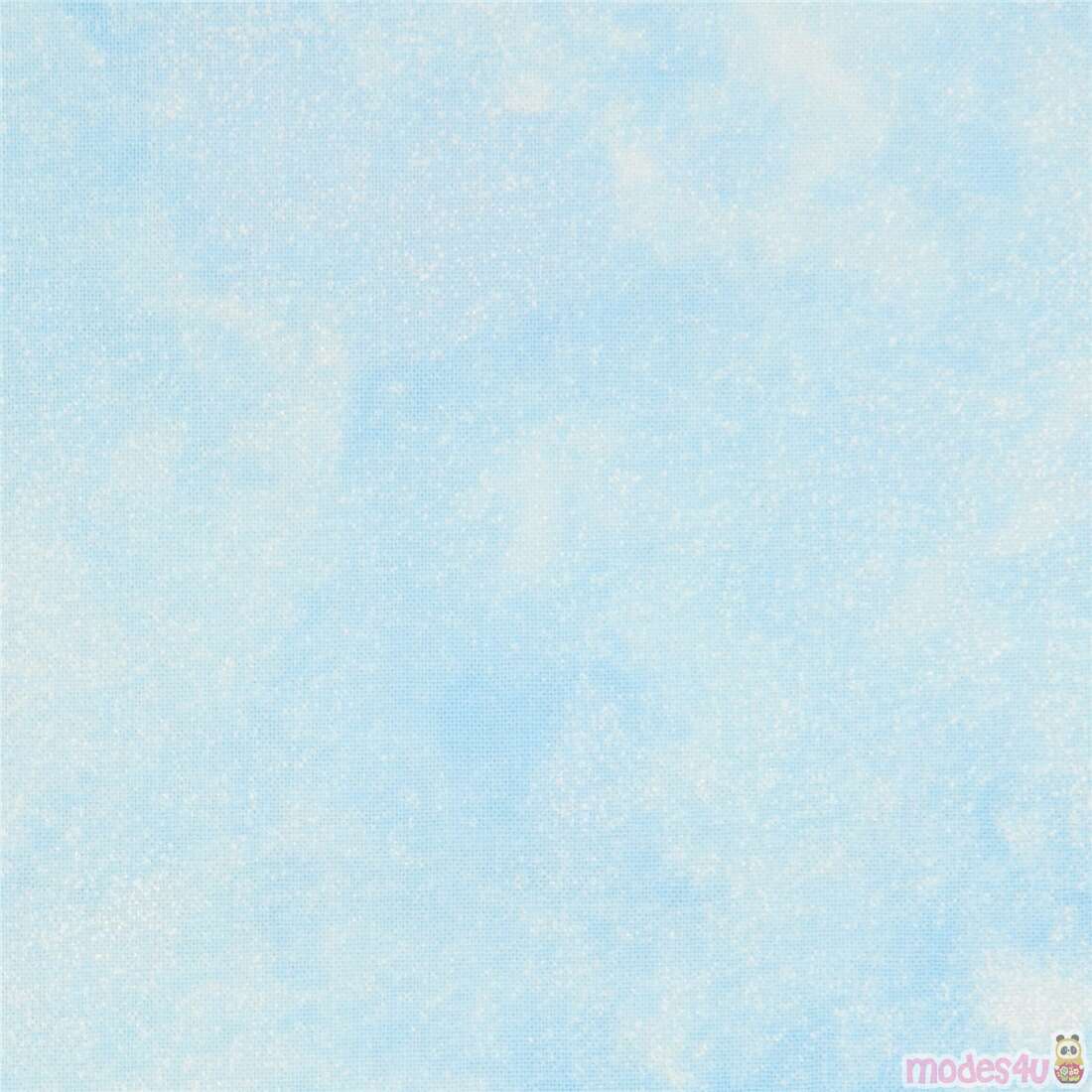 shimmery light blue metallic silver Timeless Treasures fabric - modeS4u