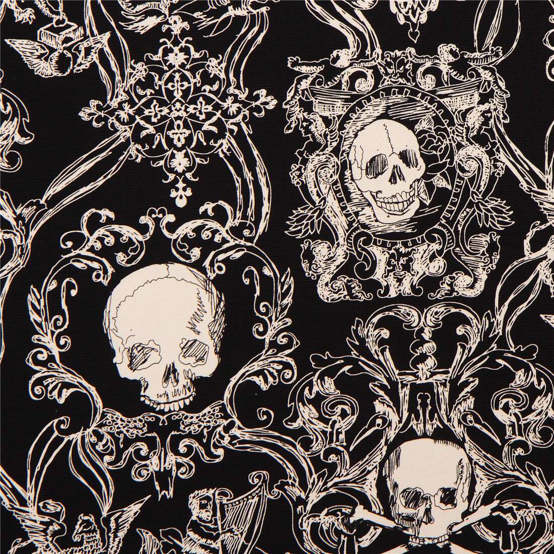 skull-heavy-oxford-fabric-black-skullduggery-alexander-henry-modes4u