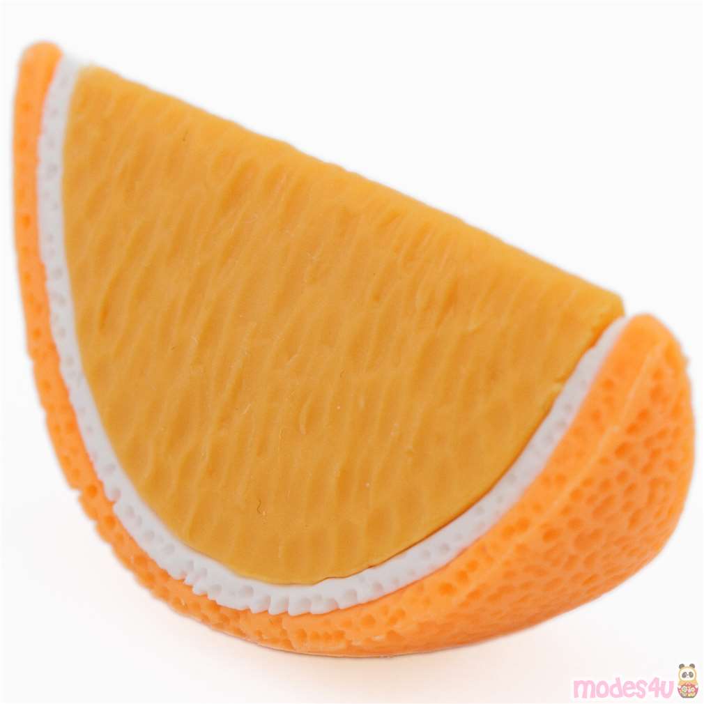 Slice Of Orange Eraser From Japan By Iwako Fruits Vegetables Erasers Stationery Kawaii