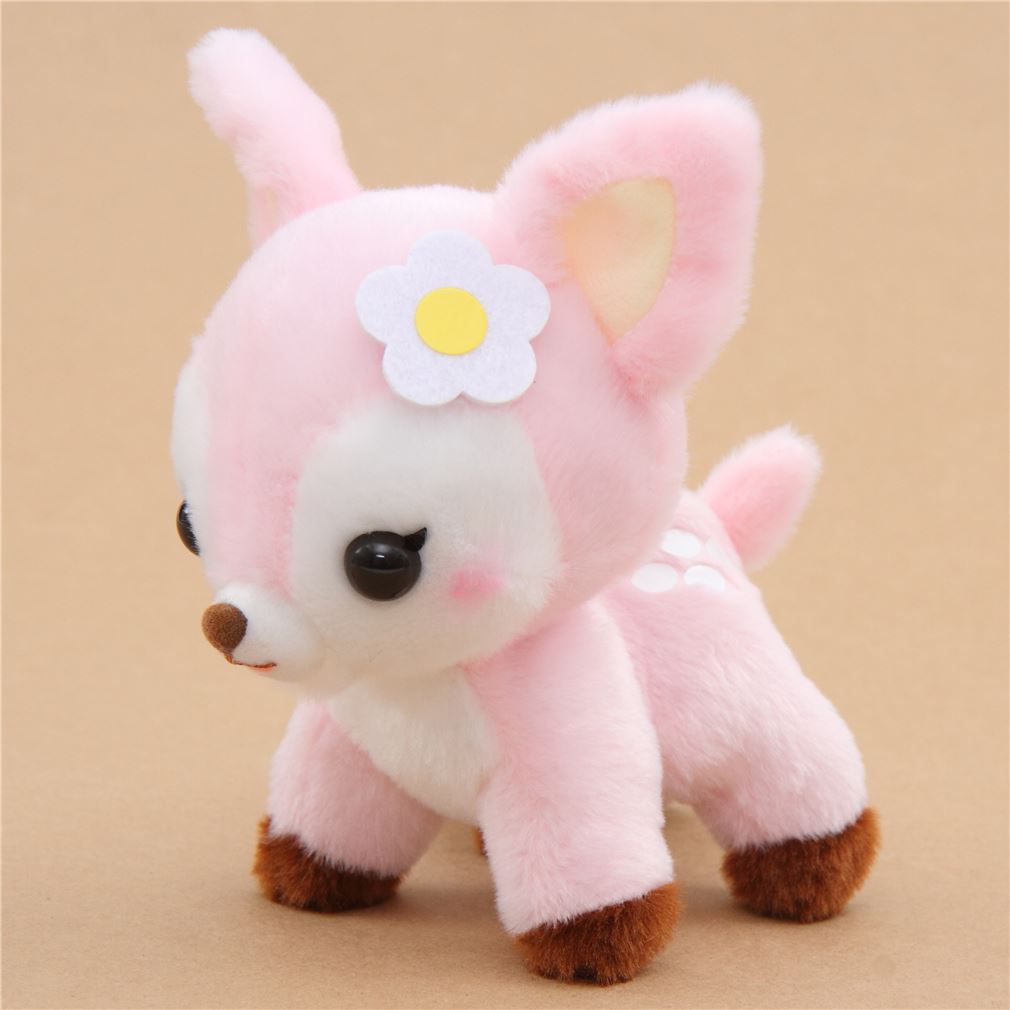 small pink cute deer Koijika no Latte plush toy Japan - modeS4u
