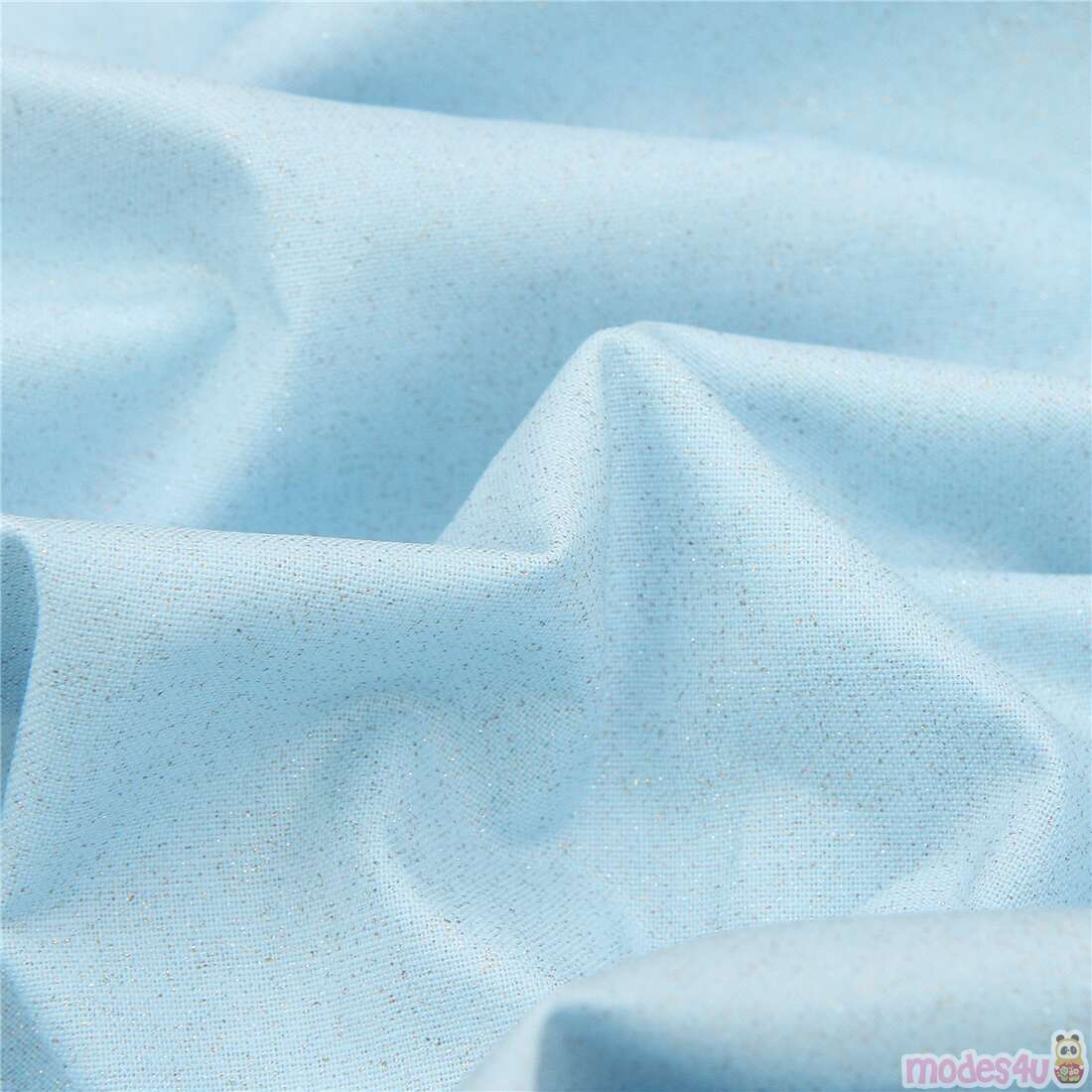 solid light blue shimmery Cosmo cotton sheeting fabric - modeS4u