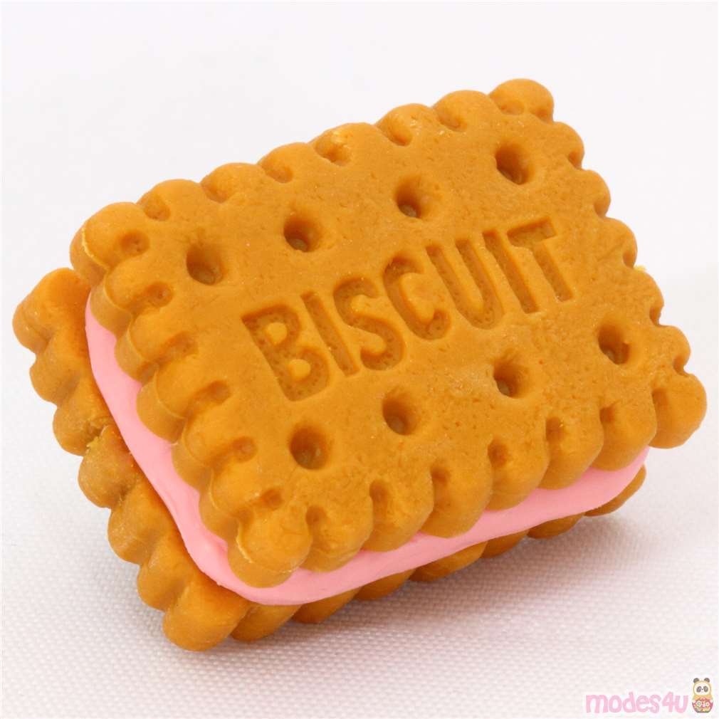 strawberry biscuit eraser from Japan by Iwako - modeS4u