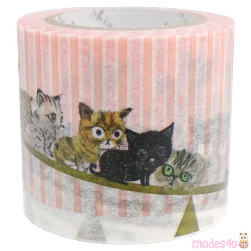 stripe cat see saw Washi Tape deco tape Shinzi Katoh - modeS4u