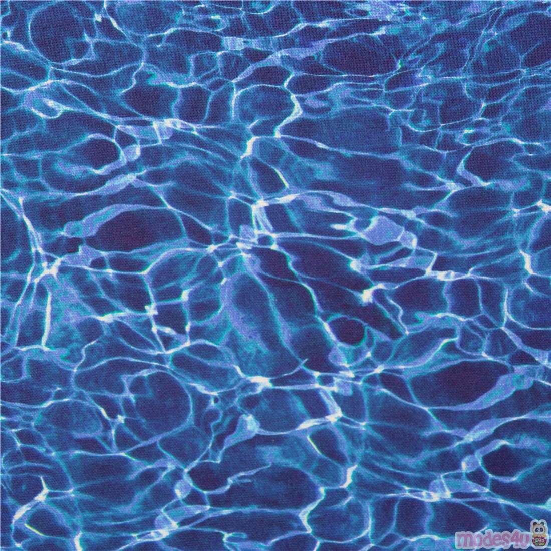 water reflection on blue background by Quilting Treasures swimming pool  effect - modeS4u