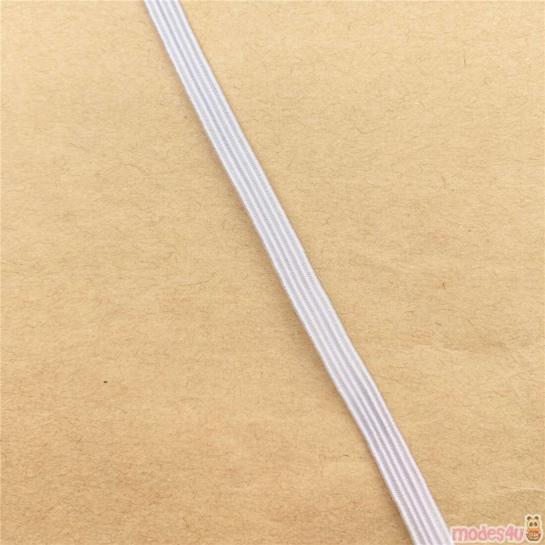 white 0.5cm wide elastic - modeS4u