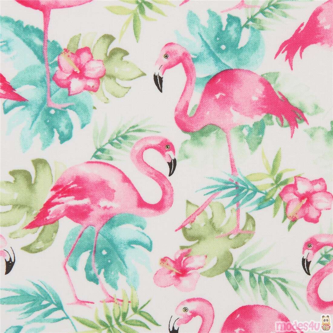 Re-Think Pink Flamingos & Tropical Foliage Nesting Bamboo Fiber Food S –  Aura In Pink Inc.
