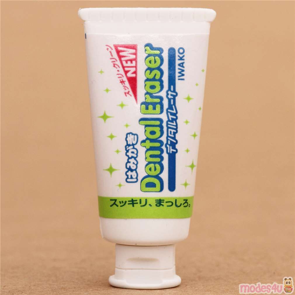 white toothpaste eraser by Iwako from Japan modeS4u
