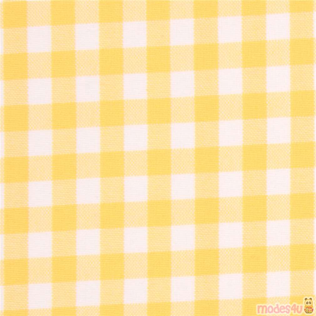 yellow white checkered Robert Kaufman fabric Carolina Gingham modeS4u