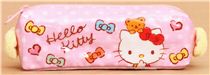 kawaii pink Hello Kitty pencil case with plush bow - Pencil Cases ...