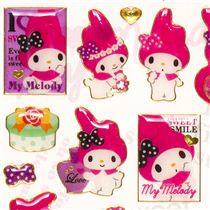 kawaii My Melody Epoxy sticker with bags boxes - Sticker Sheets ...