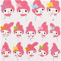 kawaii My Melody rabbit sticker with sheep from Japan - Cute Stickers ...