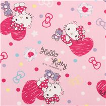 pink Hello Kitty oxford fabric heart confetti by Sanrio from Japan ...