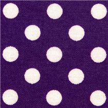 purple polka dot laminate fabric by Cosmo from Japan - Laminates ...