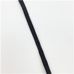 0,5 cm breites schwarzes Gummiband von Japanese Indie