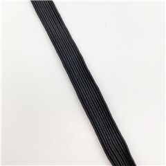 0,8 cm breites Gummiband in Schwarz von Japanese Indie