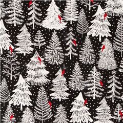 100% Cotton Fabric Christmas Xmas Polar Bear Love Presents Snow 135cm Wide 