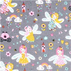 Pastel Candy Love Hearts Macarons Cute Words Fabric by Kokka - modeS4u