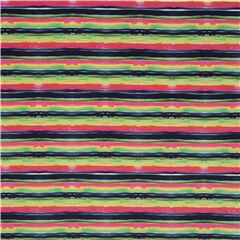 Tissu en coton avec des rayures multicolores aux couleurs vives Tissu par Dear Stella