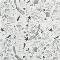 Sketch Doodle Garden Animals Plants Fabric by Dear Stella