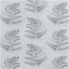 Tissu en coton blanc avec des fougres grises Tissu par Dear Stella