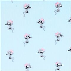 Petits Chats Gris Avec Nuds Tissu par Stof France
