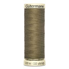 Fil  coudre Gtermann Sew-all vert-marron pierre n 528 par Gutermann