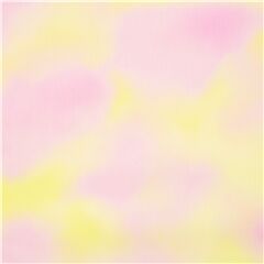 Tissu lamin japonais rose et jaune avec des images marbres de nuage Tissu par Cosmo