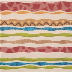 Tissu en coton Fun Day Stripe peau d'animaux multicolores Tissu par Michael Miller