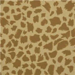 Tissu en coton beige avec un imprim animalier Tissu par Michael Miller
