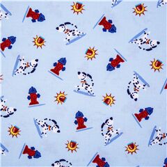 Chiens Dalmatien De Secours Bouches D’Incendie Tissu par Michael Miller