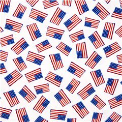 Drapeaux Amricains Disperss Tissu par Michael Miller
