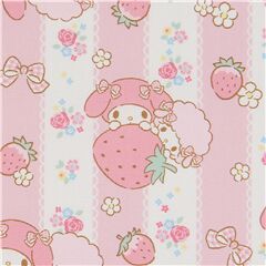 Details about   Sanrio MY melody vintage like Oxford Cotton hagire fabric  Handicraft JAPAN new! 