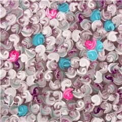 Stoff mit gemalten Punkten grau rosa blau taupe Stoff