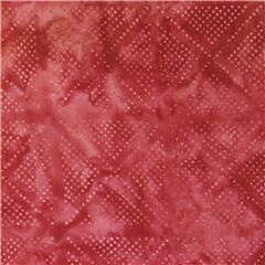 Roter Batik-Baumwollstoff weie Punkte Raute Stoff