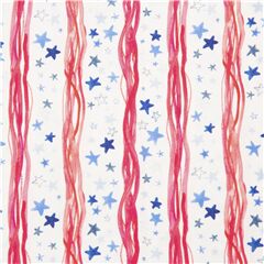 Tissu en coton rouge, blanc et bleu inspir du drapeau amricain Tissu par Dear Stella