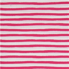 Rayures Ondules Peintes En Rose Magenta Tissu par Robert Kaufman