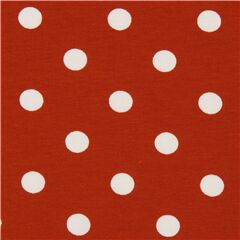 Points Crme Marron Chaud Tissu par Stof France