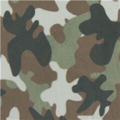 Tissu minky extra-large motif camouflage vert Tissu par Dear Stella