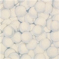 Sportstoff mit Golfbllen Stoff von Timeless Treasures