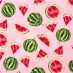 Orange Mini Simple Strawberries Fabric by Robert Kaufman - modeS4u