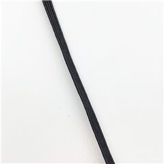 schwarzes 0,3 cm breites Gummiband von Japanese Indie