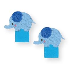 Blauer Elefant Bgelbild Transferblatt 2 Stck von Japanese Indie
