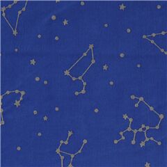 blau Galaxie Sterne Cord Stoff aus Japan (Reststück)