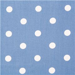 Gros Pois Bleus Rguliers Tissu par Japanese Indie
