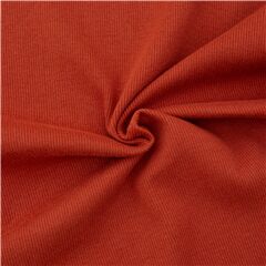 Earthy Cinnamon Organic Ribbed Knit Remnant (Remnant)