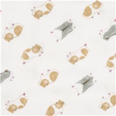 Kawaii Jolis Hamsters Tissu par Cosmo